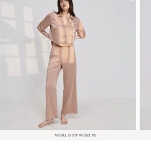 Lunya Washable Silk High Rise Pant Set